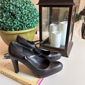 Stuart Weitzman Black Mary Jane Heels
